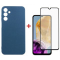 Dengos Чохол до мобільного телефона Dengos Samsung Galaxy M15 5G + Glass Blue (DG-KM-89)