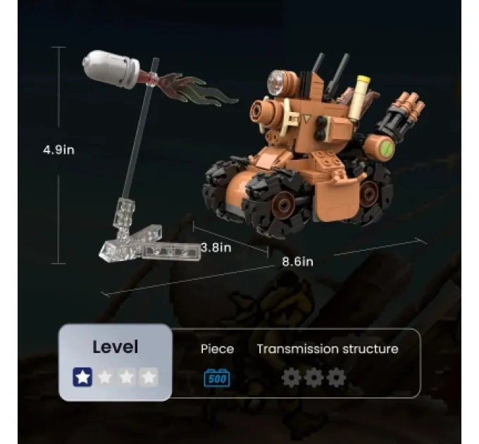 Pantasy Конструктор Pantasy Metal Slug Металевий слимак серії SV-001TYPE-R (86232)