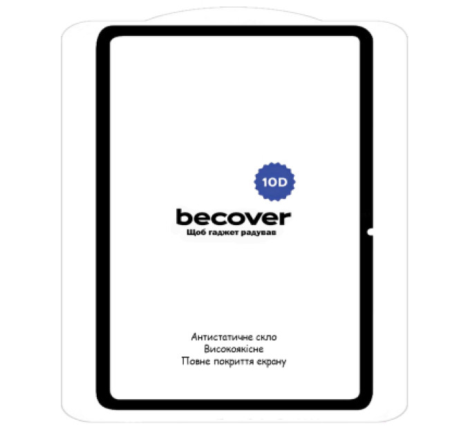 BeCover Скло захисне BeCover 10D Xiaomi Pad 6S Pro 12.4" Black (710968)