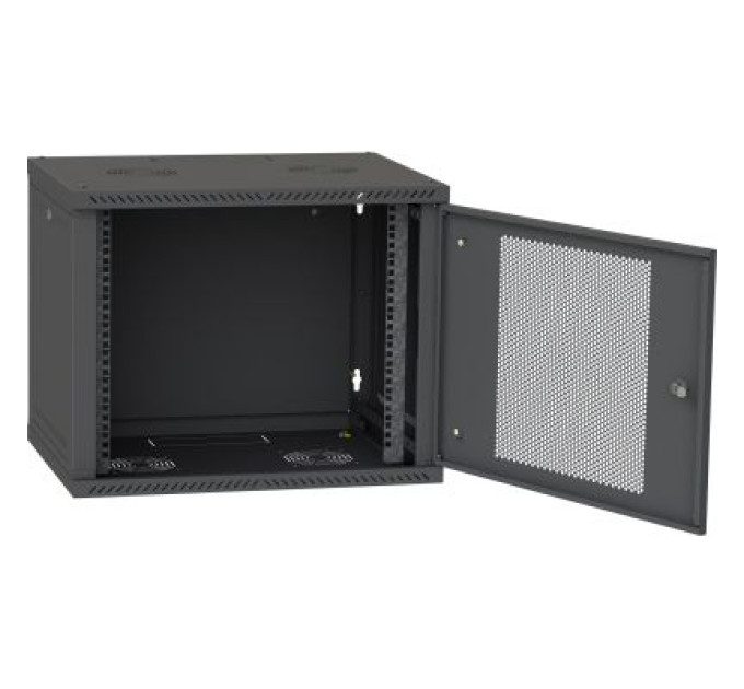 Ipcom Шафа настінна Ipcom 12U 19" 600x600 RAL9005 (СН-12U-06-06-ДП-1)