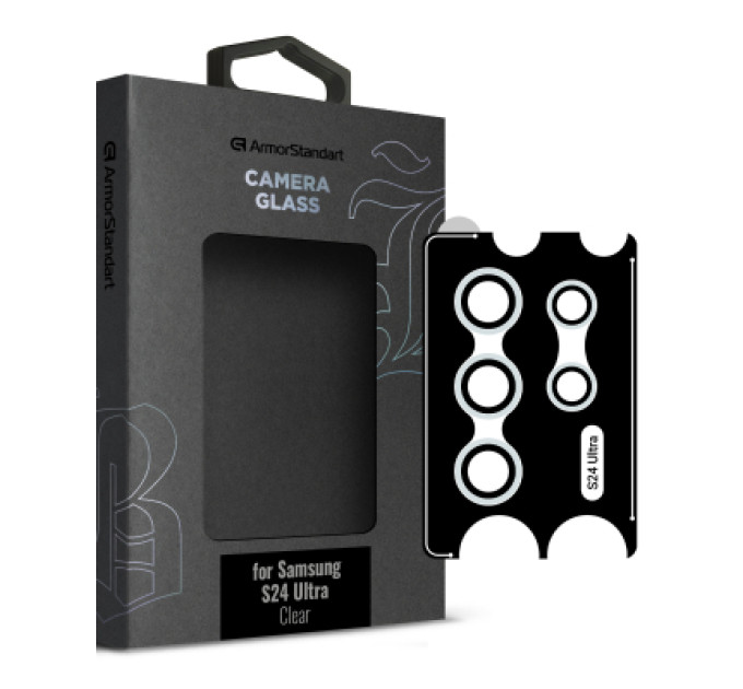 Armorstandart Скло захисне Armorstandart Camera glass Supreme Black Icon Samsung S24 Ultra Clear (ARM76616)