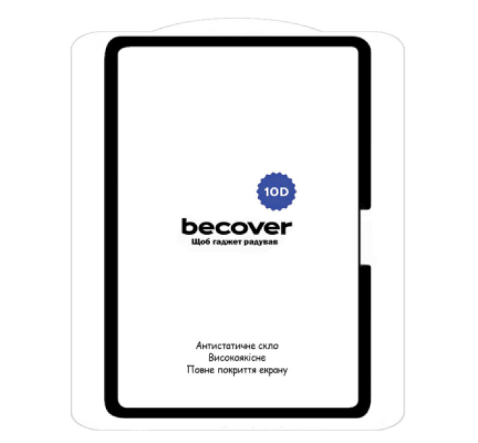 BeCover Скло захисне BeCover 10D Apple iPad Pro 13" M4 2024 Black (711678)