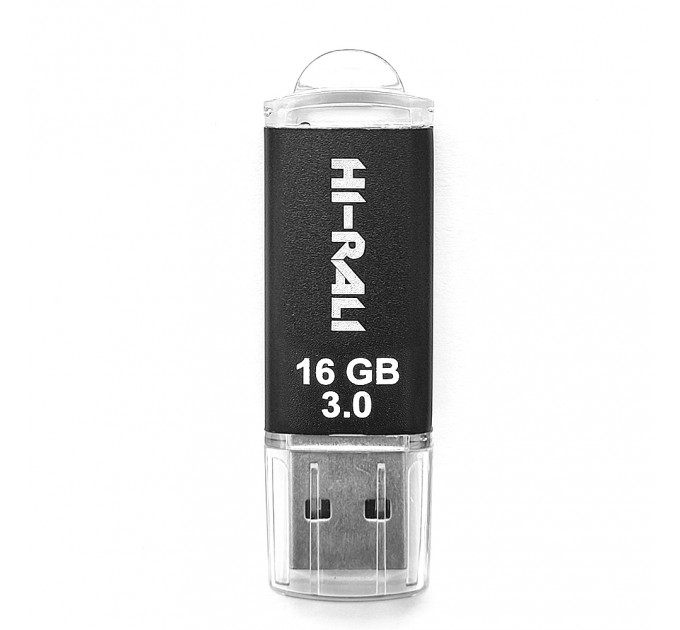Hi-Rali Флеш-накопичувач USB3.0 16GB Hi-Rali Rocket Series Black (HI-16GB3VCBK)
