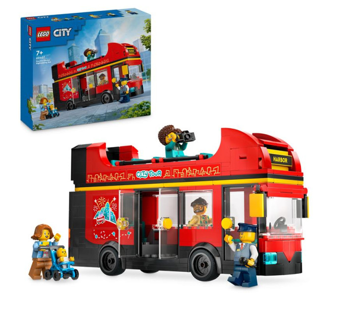 LEGO Конструктор LEGO City Червоний двоповерховий екскурсійний автобус (60407)