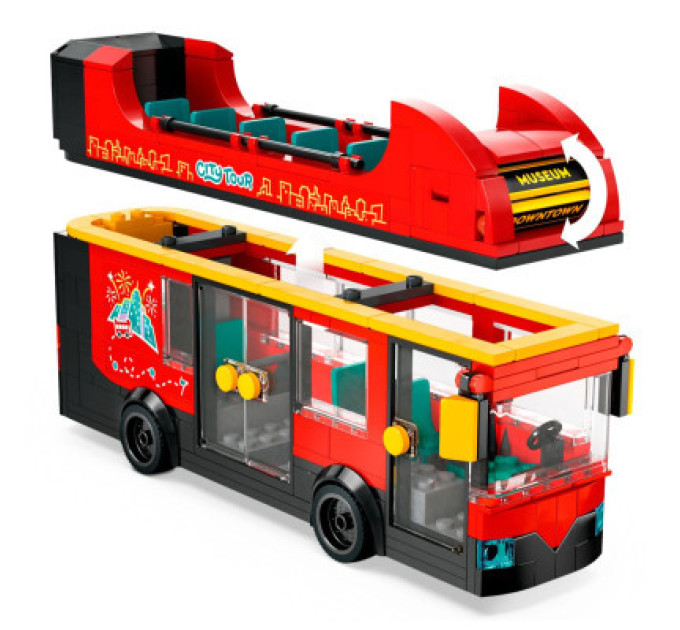 LEGO Конструктор LEGO City Червоний двоповерховий екскурсійний автобус (60407)
