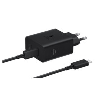 Зарядний пристрій Samsung 50W 2xUSB-С + cableUSB-C to USB-C 1.8m black (EP-T5020XBEGEU)