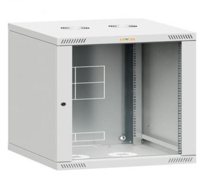 Conteg Шафа настінна Conteg 12U 19" глибина 450мм, розібрана, RAL7035 (RQN-U-12-60/45)
