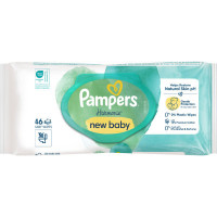 Дитячі вологі серветки Pampers Harmonie New baby 46 шт (8006540815885)