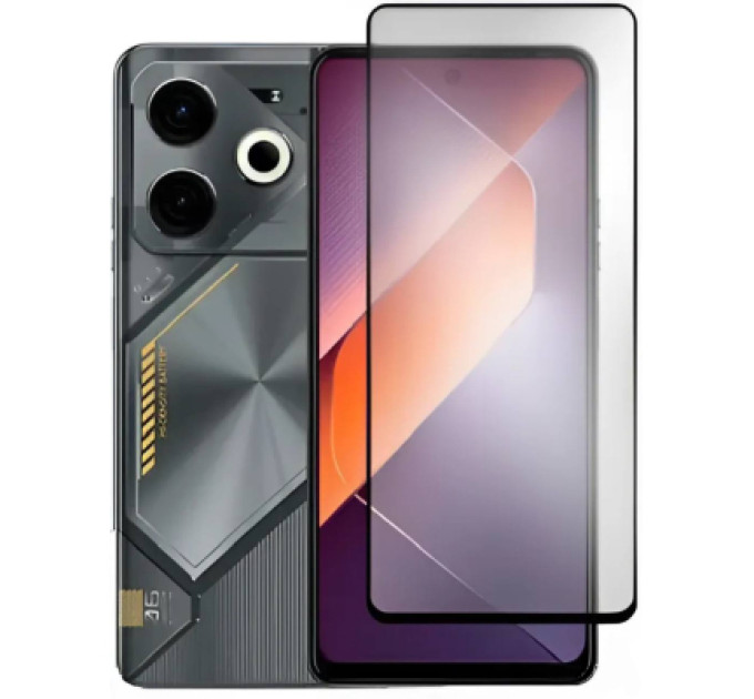 BeCover Скло захисне BeCover Tecno POVA 6 (LI7) Black (711580)