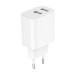 Gembird Зарядний пристрій Gembird 2 USB-A 5V/2.4A (12W) white (TA-UC-2A12-01)