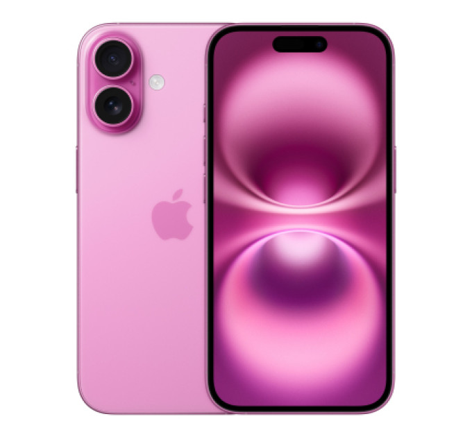 Apple Мобільний телефон Apple iPhone 16 128GB Pink (MYEA3)