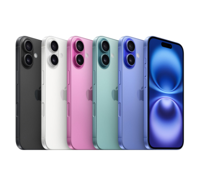 Apple Мобільний телефон Apple iPhone 16 128GB Ultramarine (MYEC3)