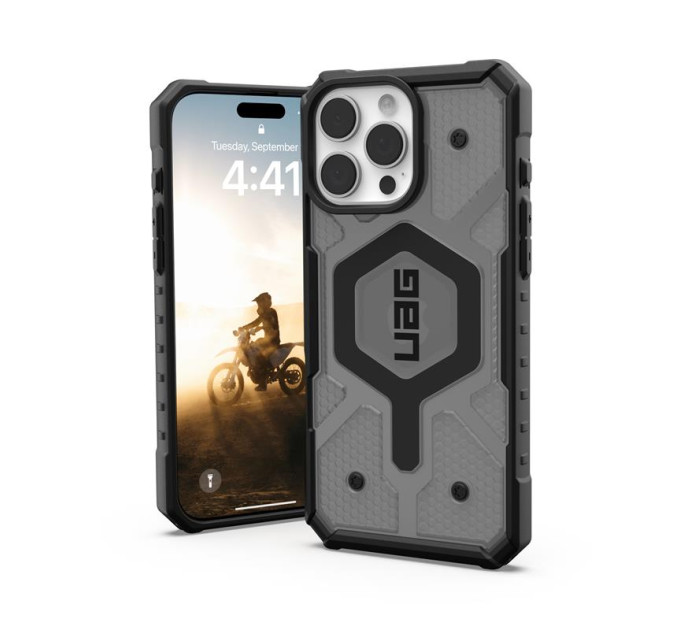 UAG Чохол до мобільного телефона UAG iPhone 16 Pro Max Pathfinder Clear Magsafe Ash (114465113131)