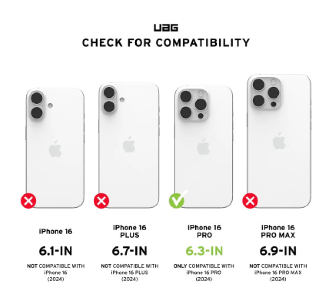 UAG Чохол до мобільного телефона UAG iPhone 16 Pro Monarch Pro Magsafe Carbon Fiber (114456114242)