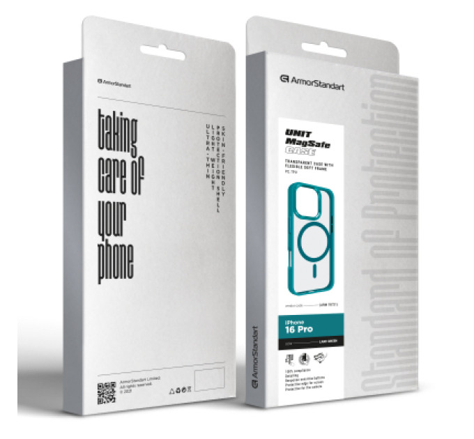 Armorstandart Чохол до мобільного телефона Armorstandart Unit MagSafe Apple iPhone 16 Pro Lake Green (ARM78721)