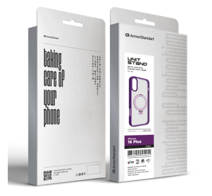 Armorstandart Чохол до мобільного телефона Armorstandart Unit Stand Apple iPhone 16 Plus Purple (ARM78732)