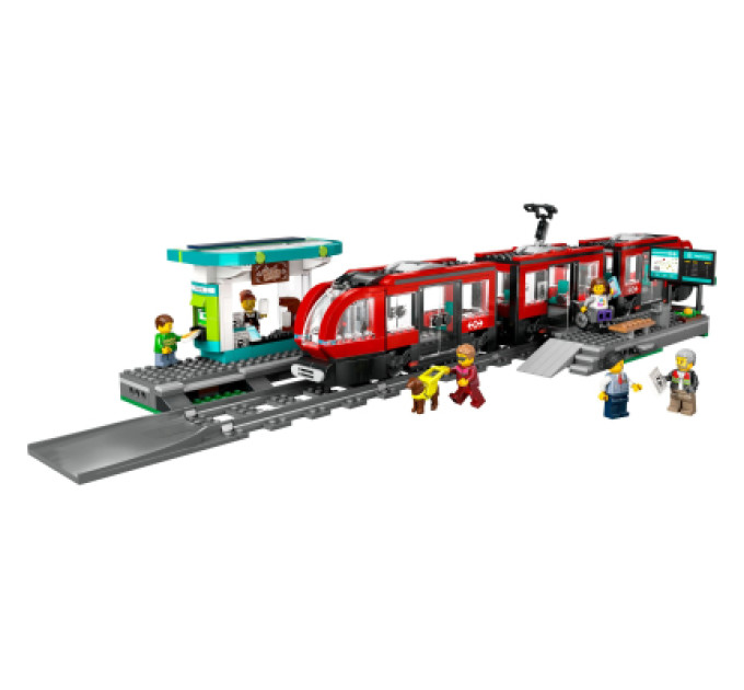 LEGO Конструктор LEGO City Трамвай і вокзал у центрі міста 811 деталей (60423)