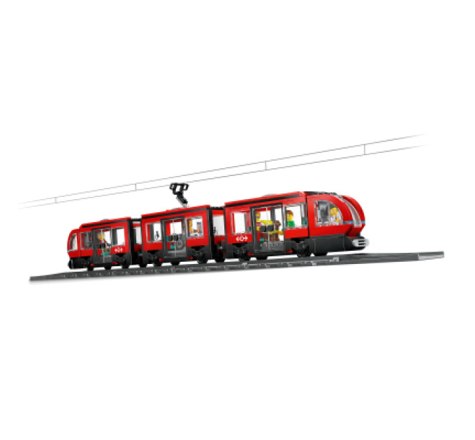LEGO Конструктор LEGO City Трамвай і вокзал у центрі міста 811 деталей (60423)