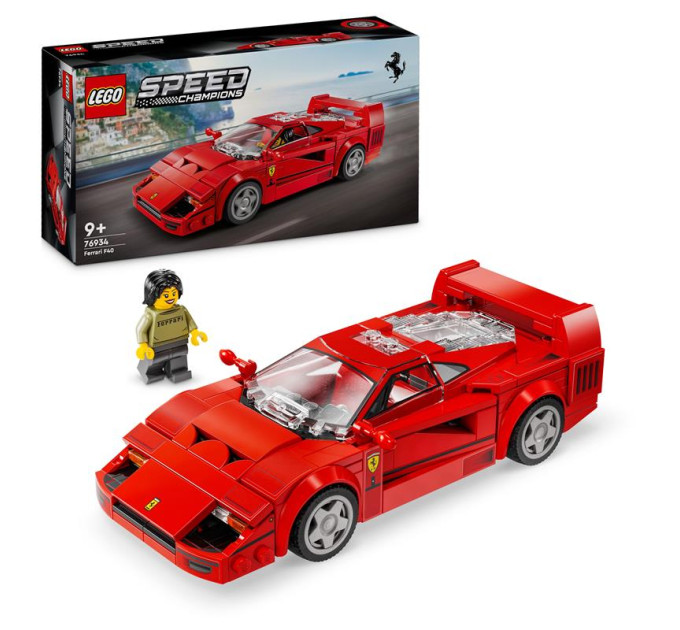 LEGO Конструктор LEGO Speed Champions Суперкар Ferrari F40, 318 деталей (76934)