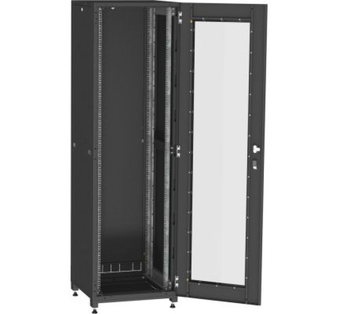 Ipcom Шафа напольна Ipcom 42U 19" 600x1000 (С-42U-06-10-ДС-ПГ-1-9005)