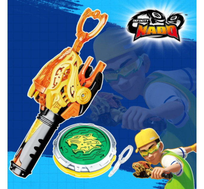 Infinity Nado Дзига Infinity Nado VI серія Starter Pack Lighting Leopard Сліпучий Леопард (EU654114)