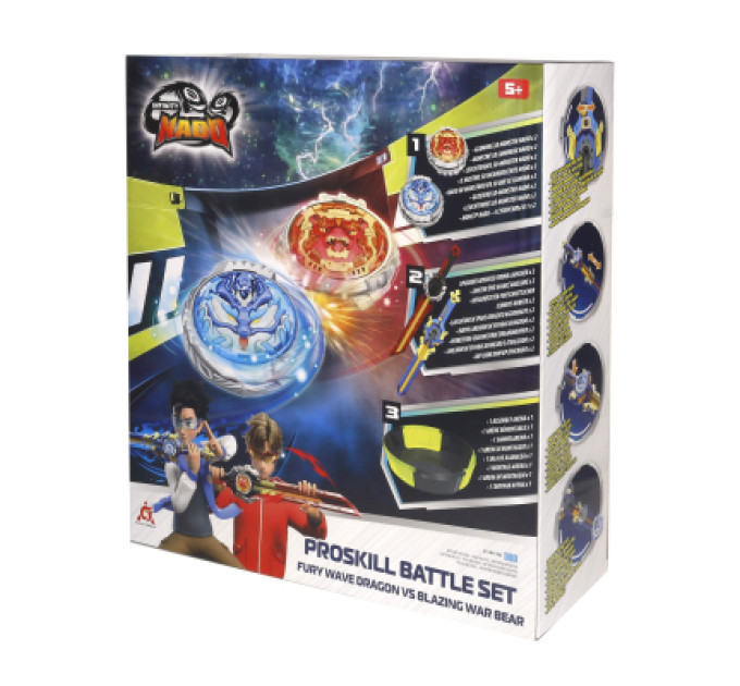 Infinity Nado Дзига Infinity Nado Набір VI Proskill Battle Set Лютий Дракон і Палаючий Бойовий Ведмідь (EU654281)