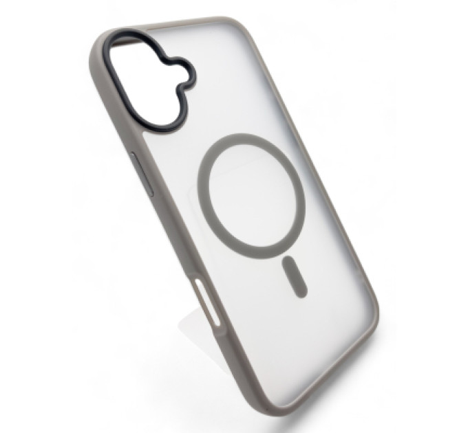 BeCover Чохол до мобільного телефона BeCover Metal Buttons Case (MagSafe) для Apple iPhone 16 Plus Gray (712095)