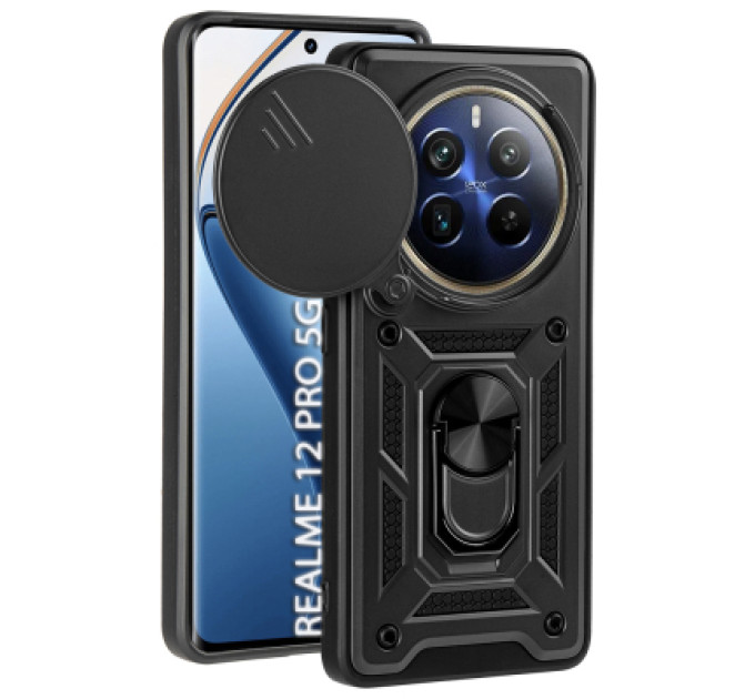 BeCover Чохол до мобільного телефона BeCover Military Realme 12 Pro 5G Black (712176)