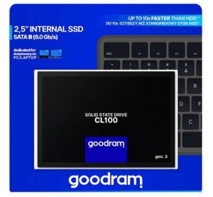 Goodram Накопичувач SSD 2.5" 480GB Goodram (SSDPR-CL100-480-G3)