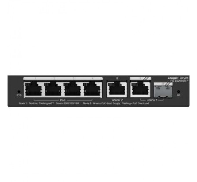 Ruijie Networks Комутатор мережевий Ruijie Networks RG-ES206GS-P