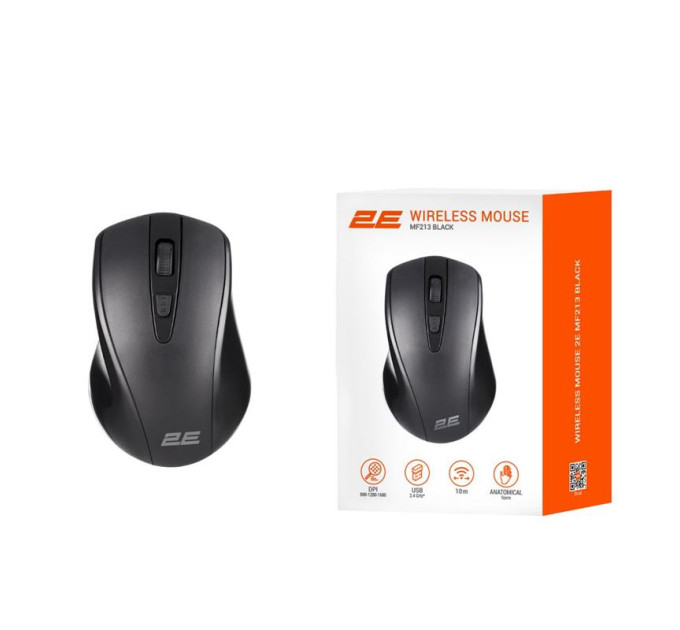 2E Мишка 2E MF213 Wireless Black (2E-MF213WB)