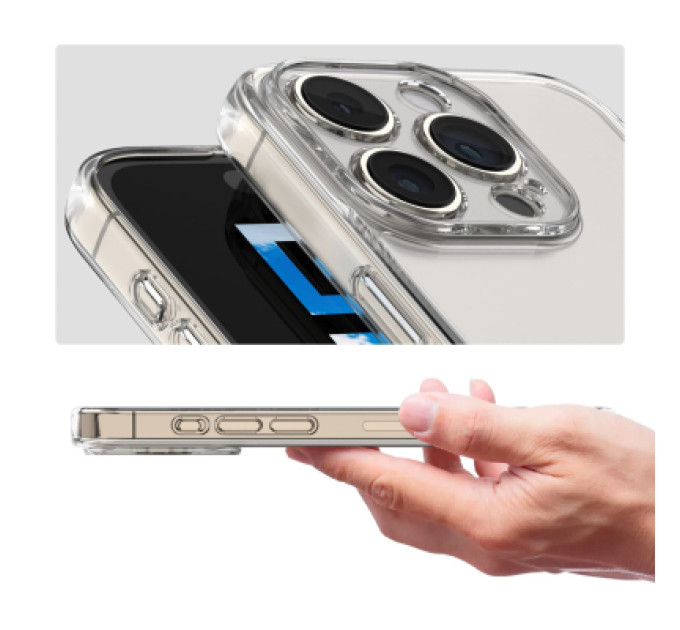 BeCover Чохол до мобільного телефона BeCover Apple iPhone 16 Pro Max Transparancy (712281)