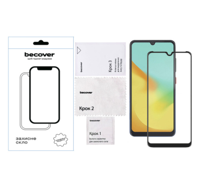 BeCover Скло захисне BeCover ZTE Blade A35/A55 Black (712313)