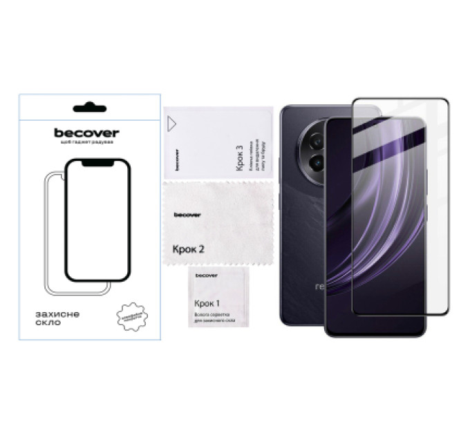 BeCover Скло захисне BeCover Realme 13 Plus 5G Black (712502)