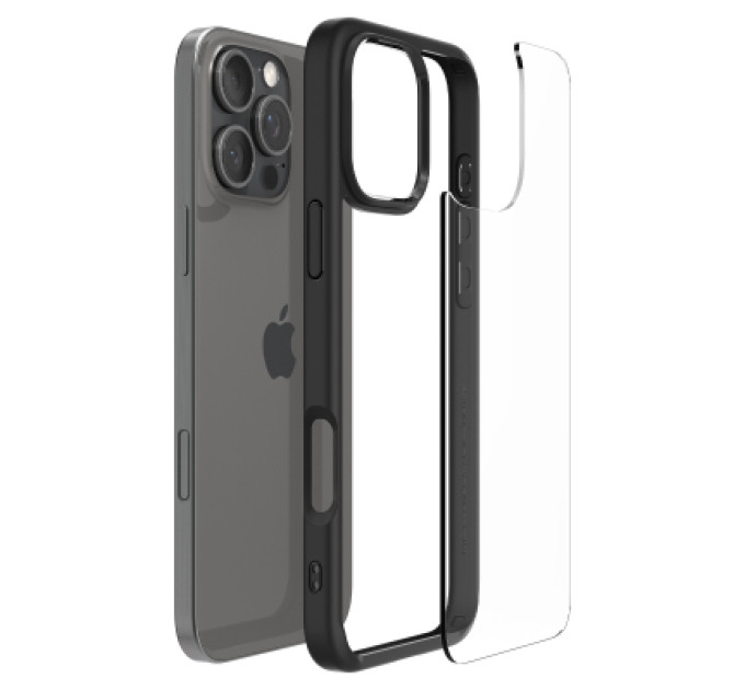Spigen Чохол до мобільного телефона Spigen iPhone 16 Pro Ultra Hybrid Matte Black (ACS08125)