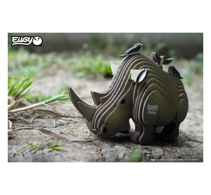 Eugy Пазл Eugy 3D Зоопарк Носоріг (XEG-076)