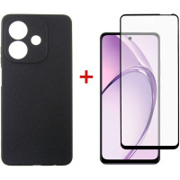 Чохол до мобільного телефона Dengos Oppo A3X Carbon + glass (Black) (DG-KM-123)