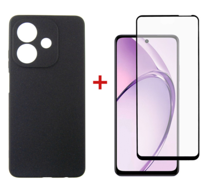 Dengos Чохол до мобільного телефона Dengos Oppo A3X Carbon + glass (Black) (DG-KM-123)