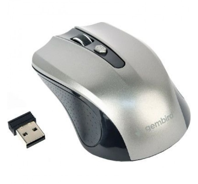 Gembird Мишка Gembird MUSW-4B-04-BG Grey+Black (MUSW-4B-04-BG)