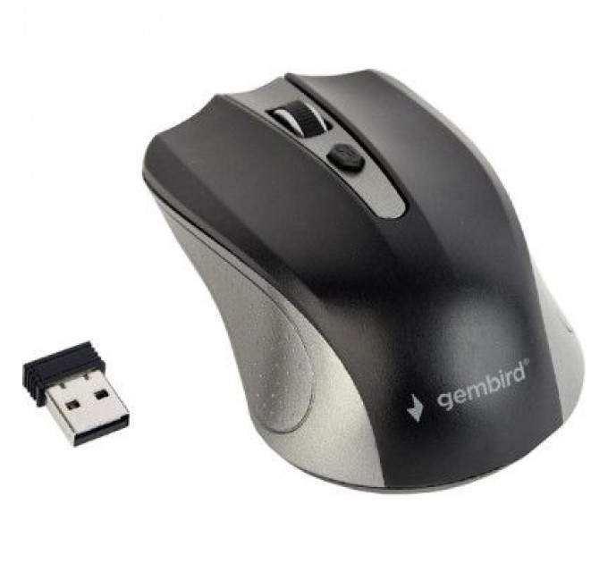 Gembird Мишка Gembird MUSW-4B-04-GB Black+Grey (MUSW-4B-04-GB)