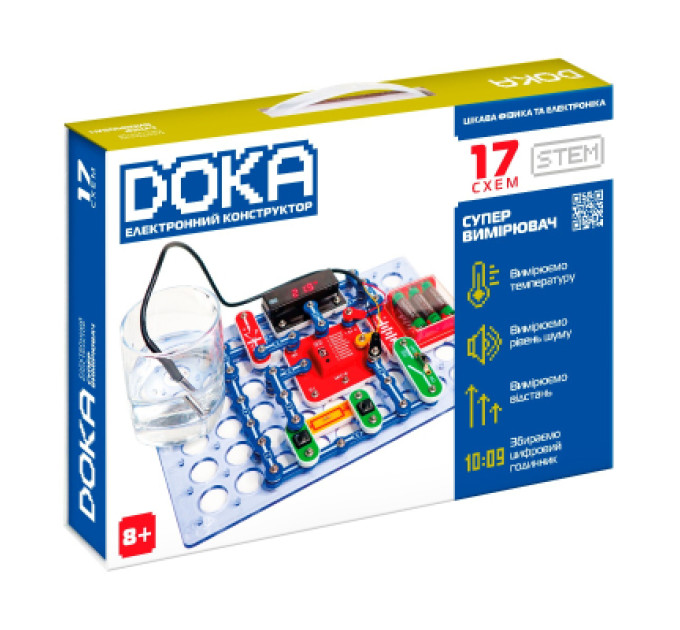 DOKA Конструктор DOKA електронний Супервимірювач 17 схем (D70712)