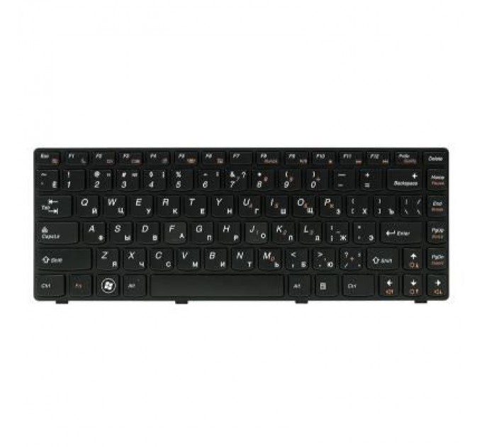 PowerPlant Клавіатура ноутбука PowerPlant Lenovo IdeaPad G480 черный, черный фрейм (KB311880)