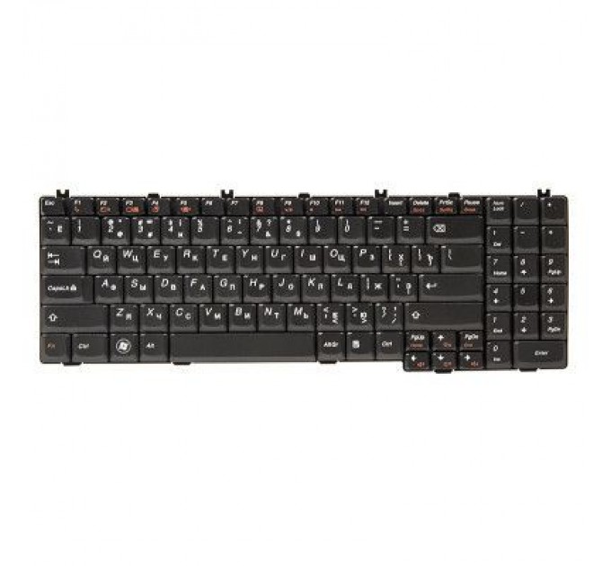 PowerPlant Клавіатура ноутбука PowerPlant Lenovo IdeaPad G550, G555 черный, черный фрейм (KB311040)