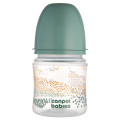 Canpol babies Пляшечка для годування Canpol babies Easystart MOUNTAINS антиколікова з широким отвором 120 мл зелена (35/242_gre)