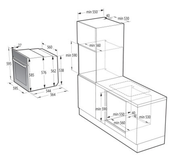 Gorenje Духова шафа Gorenje BOS67371SYB