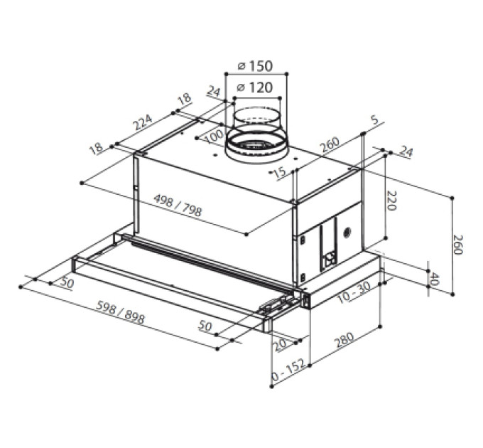 Faber Витяжка кухонна Faber Maxima Ng Eco Ev8 Wh A90 (315.0635.141)
