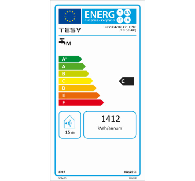 Tesy Бойлер Tesy Modeco Ceramic S GCV6S 804724D C21 TS2RCP (303560)