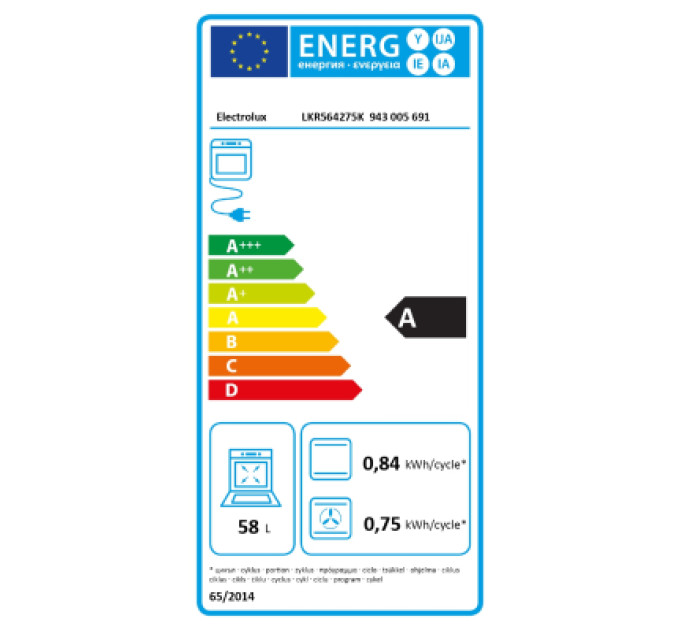 Electrolux Плита Electrolux LKR564275K