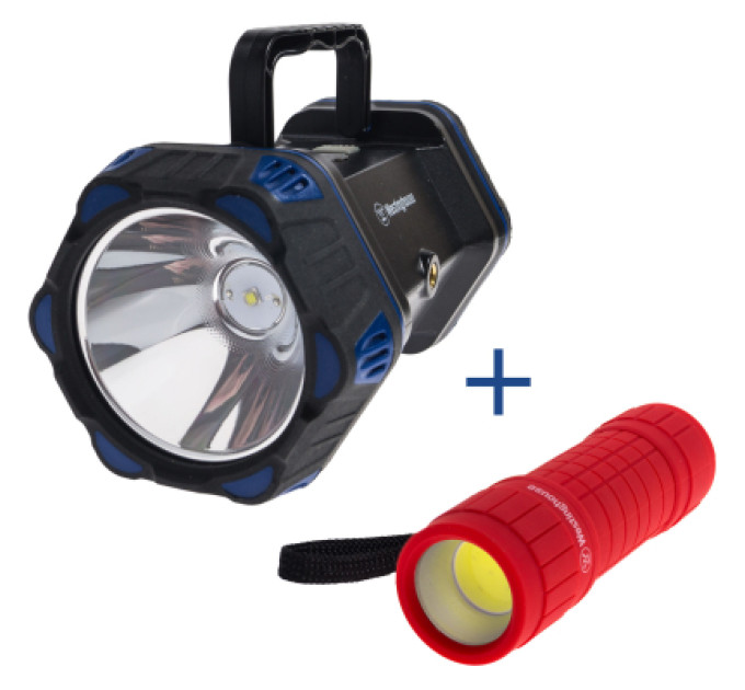 Westinghouse Ліхтар Westinghouse 8W LED COB WF217 з USB з функ Power Bank + подарунок WF 87-3R03PD16 red (WF217-CB-PR1)