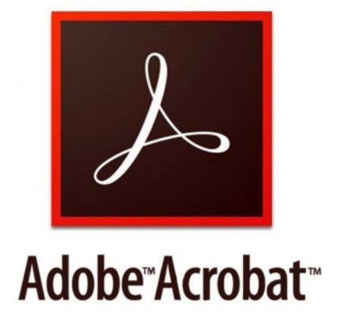 Adobe Офісний додаток Adobe Acrobat Pro 2020 Multiple Platforms Russian AOO License TLP (65324407AD01A00)